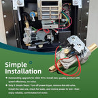 92089 GC10A-4E RV Water Heater Gas Valve Compatible with 10 Gallon Models (G10-1E G10-3E GC10-1E GC10A-2E GCH10A-3E GC10A-3E GC10A-4E) 93844 93870 93321 92078 93869 Valves Parts Assembly