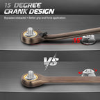 DISEN 12-Piece Reversible Ratcheting Wrench Set, Combination Wrench Set Metric 8-19MM, 72-Tooth, CR-V Steel, Nickel Plating, Crank Design with Organizer Rack