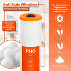 EXPRESS WATER FLTWH2045CKP1 Whole House Replacement Filter, 3 Count (Pack of 1), White