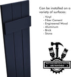 Board & Batten Vinyl Shutters (1 Pair) | 11"x75" (3-Board) - Navy Night Sky | Exterior Window Shutters | Includes Mounting Hardware | Simple Installation | Made in USA