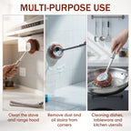 5 Pcs Copper Coated Scourers Copper Scrubbing Pads Scouring Pads 1 PC Steel Wool Scrubber Dish Brush Set with Handle Deep Cleaning Scrubber Silver for Kitchen Cleaning Dishes Pots Pans