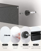 Uniclife Wall Mount Mailbox for Outside, Large Metal Mail Box for Home, Heavy Duty Modern Post Box Letters Drop Box for Outdoor Office (No Lock)