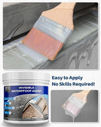 Transparent Waterproof Sealant,500G Clear Liquid Invisible Polyurethane Waterproof Coating for Roofs Walls,Garden,Bathroom,Kitchen Indoor & Outdoor Water Proof Sealant