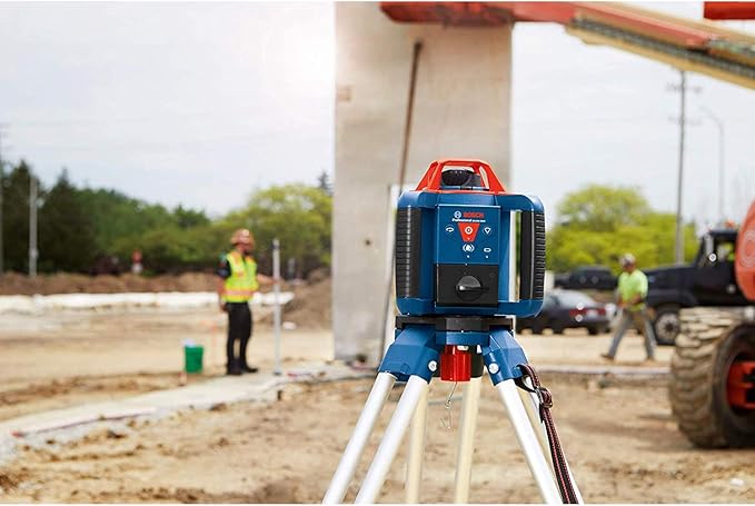 BOSCH GRL900-20HVK REVOLVE Self-Leveling Horizontal/Vertical Rotary Laser Kit, Includes Tripod, Grade Rod, Receiver, 2 D Batteries, Carrying Case, & Accessories