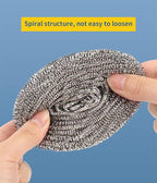 12Pcs Steel Wool Scrubber - Steel Wool for Cleaning Dish Pots Pans Grills Stainless Steel Scrubber for Kitchen Sinks Cleaning Steel Wool Pads Metal Scrubber