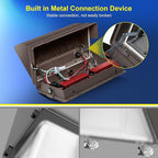 LED Wall Pack Lights Outdoor Dusk to Dawn Photocell 800W Eqv Bright 18000LM LED Exterior Buildings Security Lighting 5000K 120W LED Flood Wall Light 100V-277V IP65 Waterproof for Yard 6 Pack