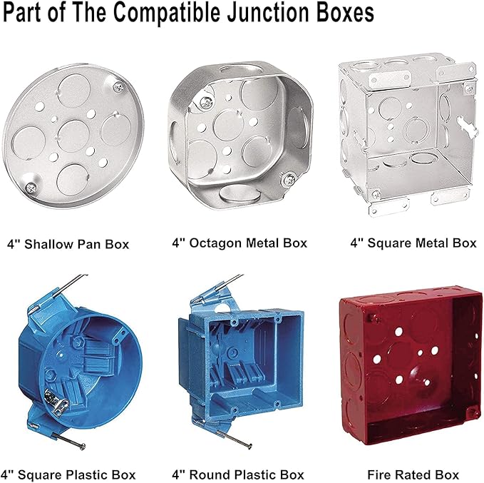 40 Packs 6 Inch LED Low Profile Recessed & Surface Mount Disk Light, Round, 15W, >900 Lumens, 5000K Daylight White, CRI80, Driverless Design, Dimmable, ETL Listed, White