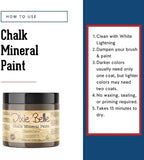 Dixie Belle Paint Company Chalk Finish Furniture Paint - Chocolate (16oz) - Matte Creamy Brown Chic Chalk Mineral DIY Furniture Paint
