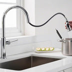 KRAUS Sellette Single Handle Pull-Down Kitchen Faucet with Deck Plate in Oil Rubbed Bronze, KPF-1680ORB