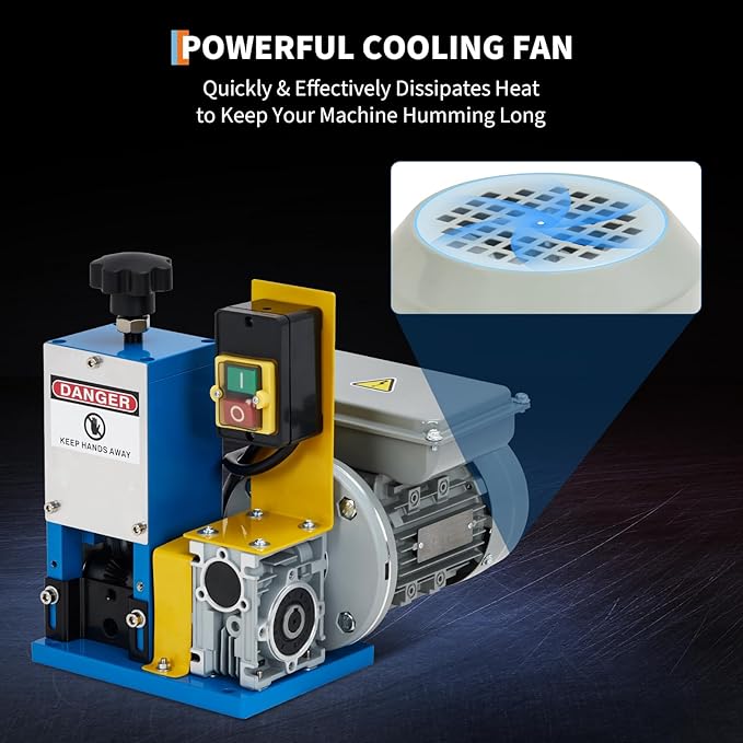 Electric Wire Stripper Machine, 0.06"-1" Automatic Wire Stripping Machine for Scrap Wire, 5 Channel Copper Wire Stripper Power Tool for Cable Recycling