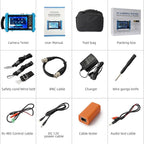 Koolertron 7" IPS Touch Screen 4K H.265 IP Camera Tester - POE/WiFi, CVBS Analog Tester, HDMI Output, RJ45 TDR, 8GB TF Card, Dual Window Test, Firmware Upgrade