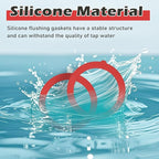 Flush Valve Seal for Kohler, 2 Pcs Canister Flush Valve Seal Replacement, Toilet Tank Parts for K-GP1059291 K-4436, Silicone Material Toilet Parts Inside Tank