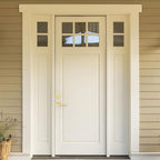 Amerdeco Front Door Lock Set with Double Cylinder Deadbolt, Exterior Entry Door Lever, Heavy Duty Entry Door Locksets for Left or Right Hand Exterior Door（Brushed Gold 1 Pack）