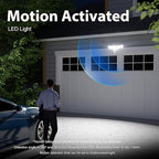 Onforu 120W 12000LM LED Security Lights Motion Sensor Outdoor, Dusk to Dawn Flood Lighting, 5 Heads 360° Wide Angle Illumination, 6500K IP65 Waterproof Hardwired Floodlight Motion Detection (White)