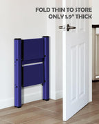 Taranta 2 Step Ladder,Aluminum Lightweight Folding 2 Step Stool with Anti-Slip Wide Pedal,330lbs Capacity Step Ladder for Household,Kitchen,Office - Blue