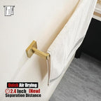 JQK Gold Towel Bar, Rounded Edges 32.36 Inch Towel Rack, 304 Stainless Steel Bathroom Wall Mount, Useable Length 30 Inch, TB250L30-BG