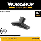 WORKSHOP Wet/Dry Vacs Shop Vacuum Accessories WS17809A Utility Nozzle Attachment for Wet Dry Vacuum Cleaners, Fits 1-7/8-inch Extension Wands and Hoses