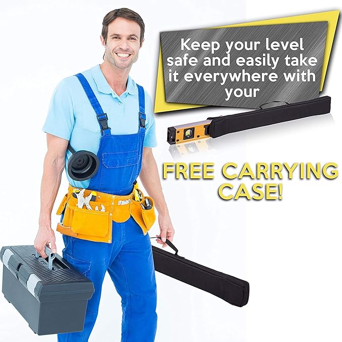 Smart Level 24 Inch Digital Level: Blending Accuracy And Practicality - Electronic Level Tool, Master Precision, With Batteries & Case