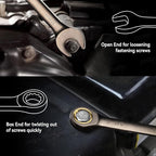 DISEN 26 Piece Ratcheting Wrenches Set 90 Teeth, Combination Wrenches Set Metric 6MM-19MM and SAE 1/4 Inch-13/16 Inch, Cr-V Steel, Ratchet Set Nickel Plating with Organizer Visit the Store