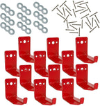 Fire Extinguisher Mount, Wall Hook, Fire Extinguisher Bracket up to 40 lbs Extinguishers, Suitable for Big and Small Fire (12 Brackets)
