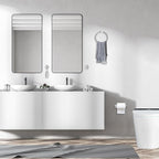 Brushed Nickel Bathroom Hardware Set,4-Piece Bathroom Accessories Set Include Towel Ring,Toilet Paper Holder and 2 Towel Hooks,Stainless Steel Wall-Mounted