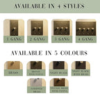 Brass Dimmer Light Switch – 120V AC – Solid Brass Wall Plate for LED Bulbs – Handcrafted Rotary Dimmer with Knurled Knob – UL Listed Flicker-Free Dimming | Vintage Style Light Control for Home Décor