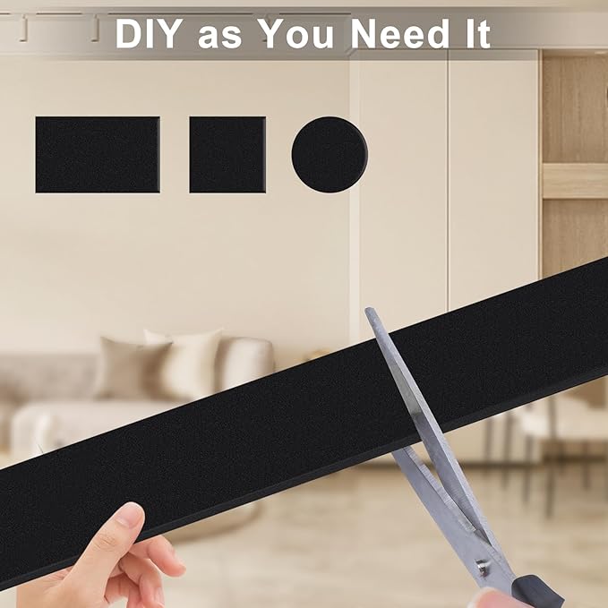 Weather Stripping Door Seal Strip, Strong Adhesive Foam Insulation Tape for Doors and Windows, SoundProof Weatherproof Air Conditioning Insulation, Winterizing (2 in x 1/2 Inx 6.5Ft