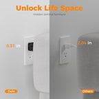 TESSAN 22 Outlets Large Power Strip with 4 USB Ports (2 USB C), 15FT Heavy Duty Extension Cord with Multiple Outlets, 4000 Joules Surge Protection, Wall Mountable for Gaming, Office, Home, Black