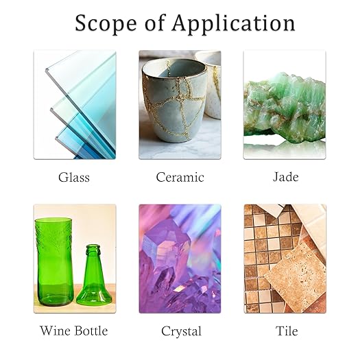 5Pcs 4.5 inch Glass Cutting Disc for Angle Grinder 7/8" (Model 115/125),1mm Ultra-Thin Diamond Cutting Saw Blade for Ceramic,Tile,Glass,Jade,Wine Bottles,Crystal