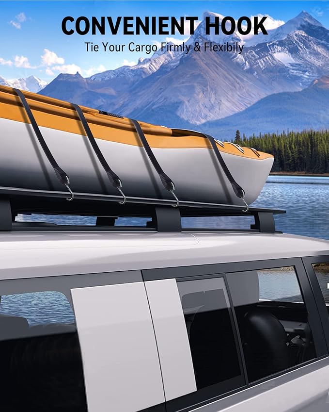 15'' Rubber Bungee Cords Heavy Duty Outdoor with 27" Max Stretch & Over 176 lbs Load, 100% EPDM Black Bungee Straps with Crimped S Hooks for Cargo, Tarps, Truck, Motorcycle, Weatherproof (10 Pack)