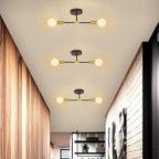 2 Lights Bathroom Wall Sconce Vanity Modern Industrial Wall Lamp Pole Wall Mount Lighting Fixture（Gold/Black Color）