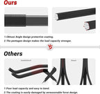 Ultrawall Garage Storage Hooks, Heavy Duty Steel Tool Organizer, 12.4 Inch Wall Mount Hangers Racks for Car Tires, Ladders, Chairs, Ropes and Garden Tools, 4 Pack