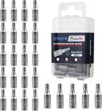 HPHOPE T25 Screwdriver Bit Set, Torx Bits T25, 1/4" Hexagon Bit (Length: 1", 25 Pack)