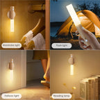 Montford Battery Operated Wall Sconces, Motion Sensor Night Light Magnetic Wall Light Rechargeable Wall Sconce, Peel and Stick Sconce Lights for Bedside Stair Hallway