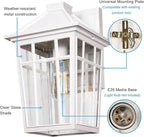 Darkaway 2pcs Outdoor Sconce Lights Wall Light Fixtures, 14inch Large Porch Light Outdoor Wall Anti-Rust Waterproof Aluminum with Glass Exterior Light Fixture for Patio Yard Garage