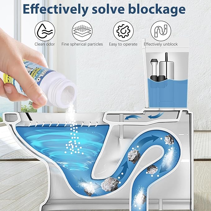 Acssart Sink and Drain Cleaner, Acssart Foam, Wild, Sink Drain Cleaner Fast Powerful Pipeline Dredging Agent for Bathroom Kitchen Toilet Pipe (1 Set)