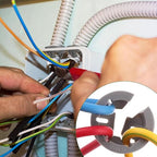 120 PCS 3/8-1/2 Inch Non Metallic Button Push-in Bulk Connector, Cable Connectors Electrical Conduit Fittings Junction Box Gray, Fits for 1/2 Inch Knockouts