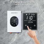 Electric Tankless Water Heater, GREATBEAR 6KW On Demand Water Heater Electric 240V, Point of Use Instant Hot, With Self Modulating GT60W White