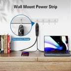 K KASONIC - 12-Feet 3 Outlet Extension Cord, UL Listed, 16/3 SJTW 3-Wire Grounded, 13 Amp 125 V 1625 Watts, Multi-Outlet Indoor/Outdoor Use, Black