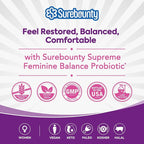 Women's Probiotic, 200 Billion CFU, Prebiotics + Digestive Enzymes + Cranberry, Complete Vaginal & Urinary Tract Health, Maintain pH & Yeast Balance, 60 Caps