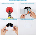 TORCHSTAR 4 Inch Slim LED Recessed Lighting with Junction Box, Dimmable 10W Ultra-Thin Recessed Light, 4000K Cool White, 650LM Basic Series LED Downlight, ETL & Energy Star, Pack of 6