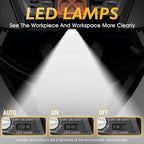 TOOLIOM Auto Darkening Welding Goggles 4 Arc Sensor Eye Protection Safety Goggles Welding Glasses with 𝐋𝐄𝐃 𝐋𝐢𝐠𝐡𝐭𝐢𝐧𝐠 & 𝐓𝐘𝐏𝐄-𝐂 𝐂𝐡𝐚𝐫𝐠𝐢𝐧𝐠 for MIG TIG Stick