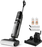 IMAGIC M3 Wet Dry Vacuum Cleaner, Cordless Vacuum Mop All in One for Hard Floors, Lightweight Floor Cleaner for Sticky Messes with Edge Cleaning, Self-Cleaning and Hot Air Drying, Grey