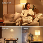 Consciot A19 LED Light Bulbs Dimmable,60W Equivalent,3000K Warm White,9W 800 Lumens,E26 Standard Base,UL Listed,Lighting for Bedroom Living Room Home Office,5 Packs