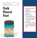 Dixie Belle Paint Company Chalk Finish Furniture Paint - Pure Ocean (32oz) - Matte Bright Teal Chic Chalk Mineral DIY Furniture Paint