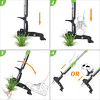 4-Claw Weed Puller Tool Stand Up Heavy Duty, 40'' Long Weeding Tool with Long Handle Stainless Steel Claws Gardening Weed Pulling Tool for Lawn and Garden [ 2024 Upgrade Version]