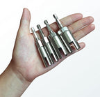 4 Pack 1/4" Hex Shank，Power Wing Nut Driver Set,Slot Wing nuts Drill Bit Socket Wrenches Tools Set, Drills Bits for Panel Nuts screws eye C hook bolt (4 Pack 4 Size （8mm,11mm,14mm,17mm）)