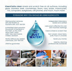 Reusable Antibacterial Cleaning Cloths – Removes 99.99% of Bacteria with Just Water | Silver-Embedded, Chemical, Odor, Streak & Scratch-Free for All Surfaces | 2 Pack