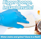 AIDEA XL Scrub Sponges Non-Scratch, 24Count, Large Natural Sponge for Non Stick Cookware, Sponges Kitchen, Cellulose Cleaning Sponge for Dishes, Kitchen, Bathroom, Household