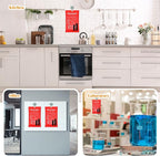 Jerify 15 Pcs Fire Blanket - Fiberglass Fire Emergency Flame Retardant Safety Fireproof Safety Suppression Cover Blanket for Kitchen, Home, Car and Office - 39 x 39 Inch (Red)